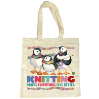 Knitting Makes Everything Feel Better Bag