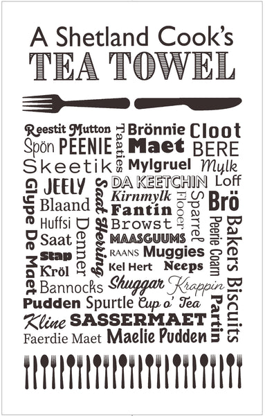 A Shetland Cook's Tea Towel