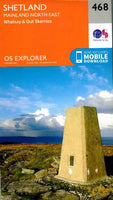 OS Explorer Shetland Mainland North East 468