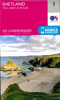 OS Landranger 1 - Yell, Unst & Fetlar